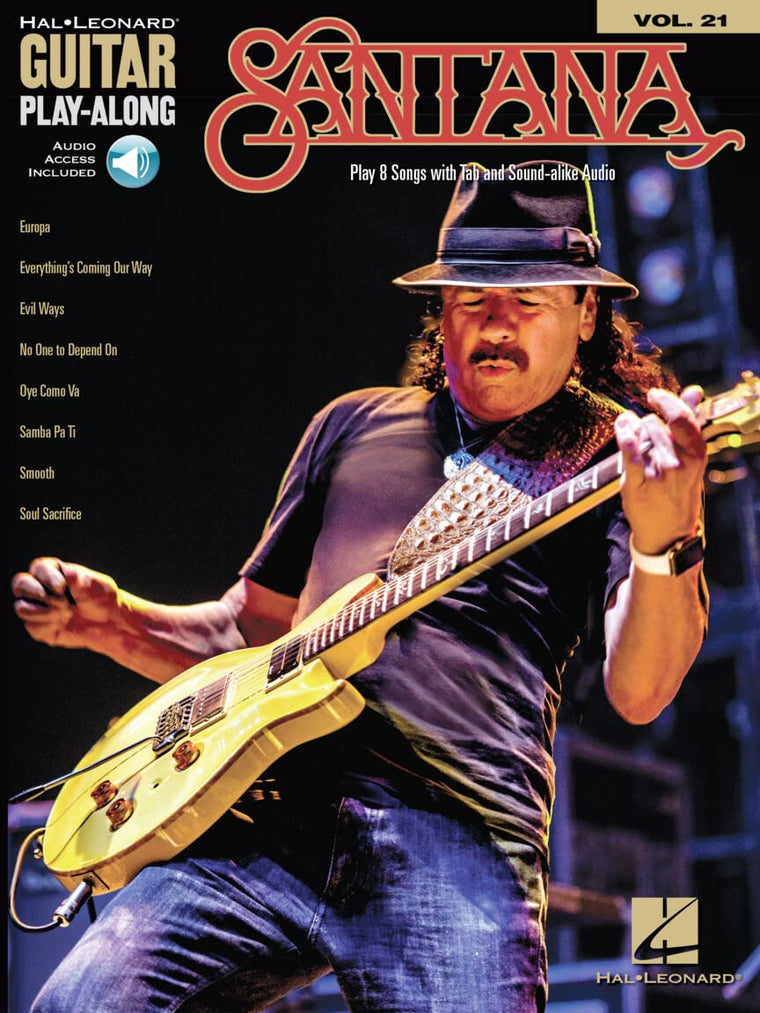 Santana - Guitar Play-Along Vol. 21 Book/Online Audio (Hal-Leonard Guitar Play-Along, 21)