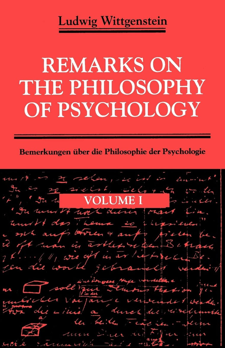 Remarks on the Philosophy of Psychology, Volume 1