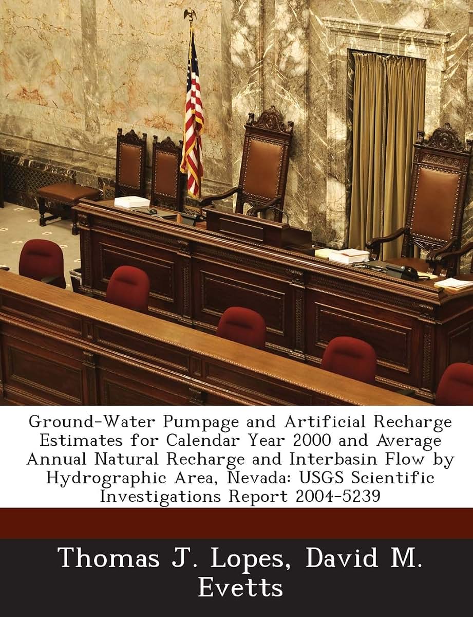 Ground-Water Pumpage and Artificial Recharge Estimates for Calendar Year 2000 and Average Annual Natural Recharge and Interbasin Flow by Hydrographic ... Scientific Investigations Report 2004-5239