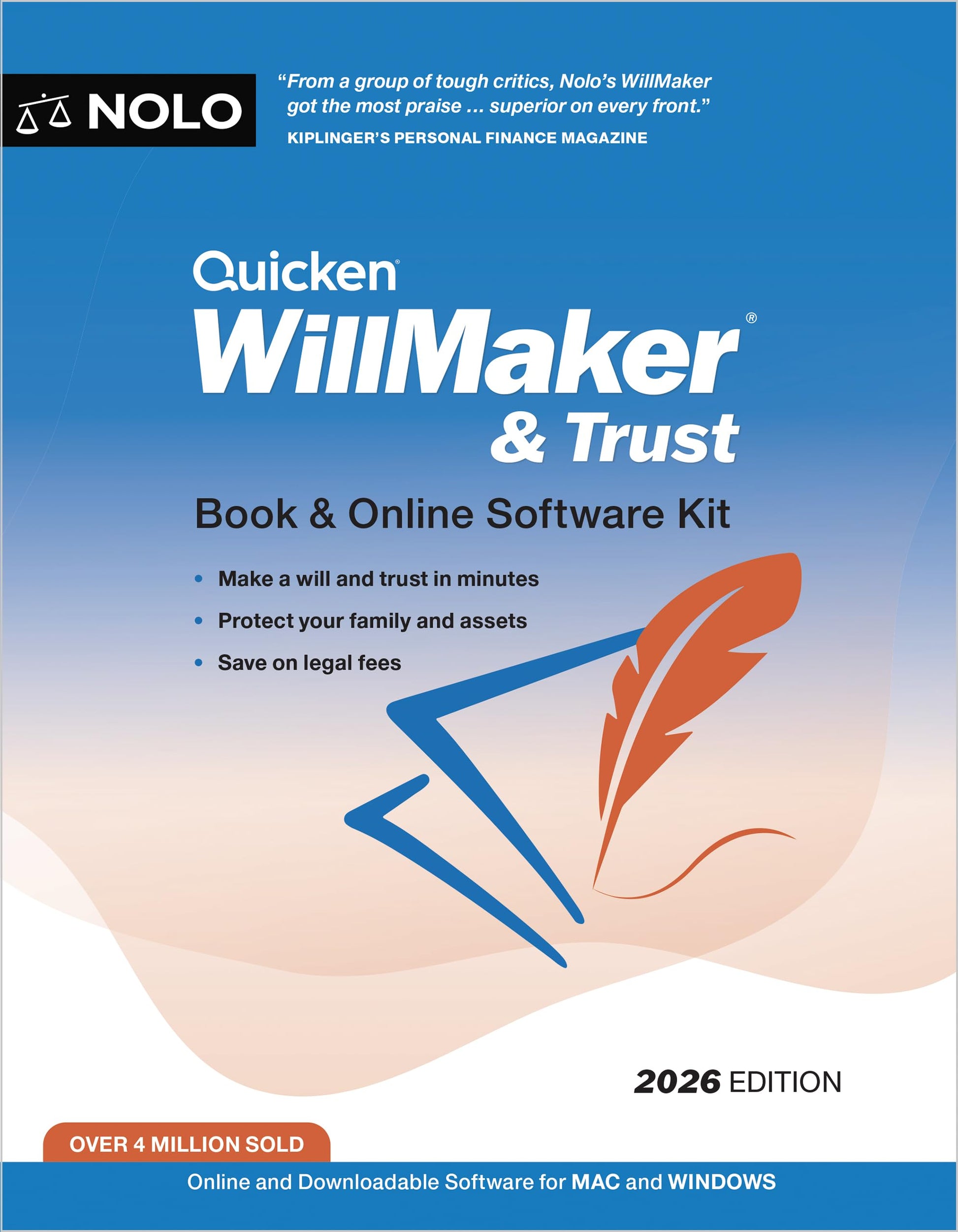 Quicken Willmaker & Trust 2026: Book & Online Software Kit