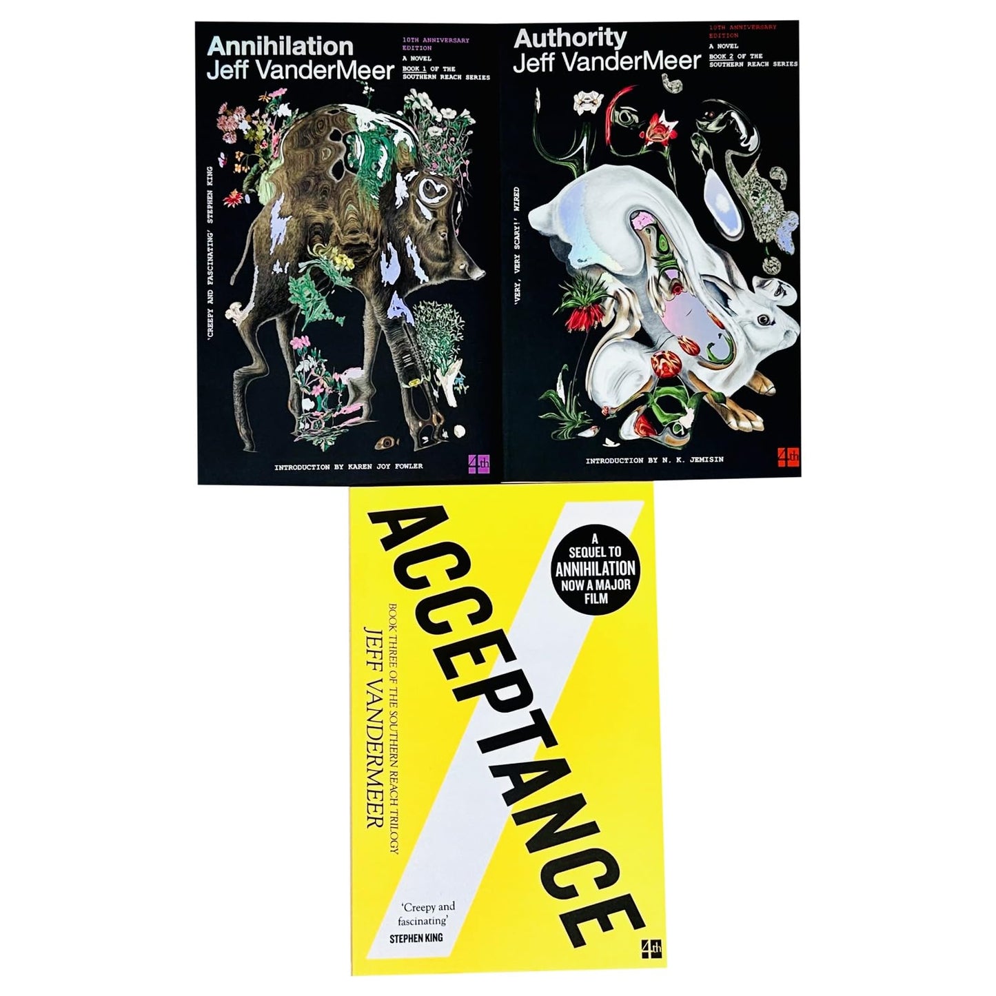 Southern Reach Trilogy 3 Books Collection Set By Jeff VanderMeer (Annihilation, Authority, Acceptance)