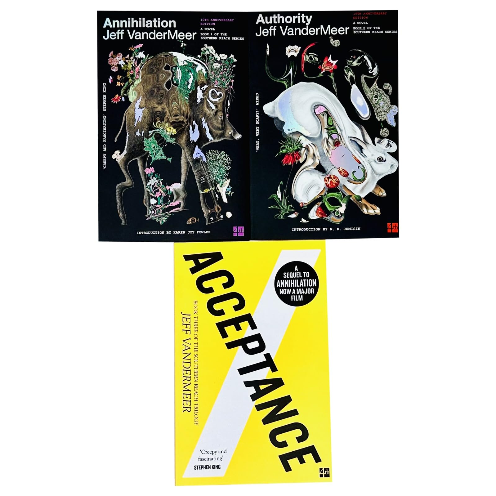 Southern Reach Trilogy 3 Books Collection Set By Jeff VanderMeer (Annihilation, Authority, Acceptance)