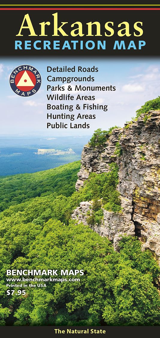 Arkansas, The Natural State, Recreation Map, 2022 Edition (Benchmark)