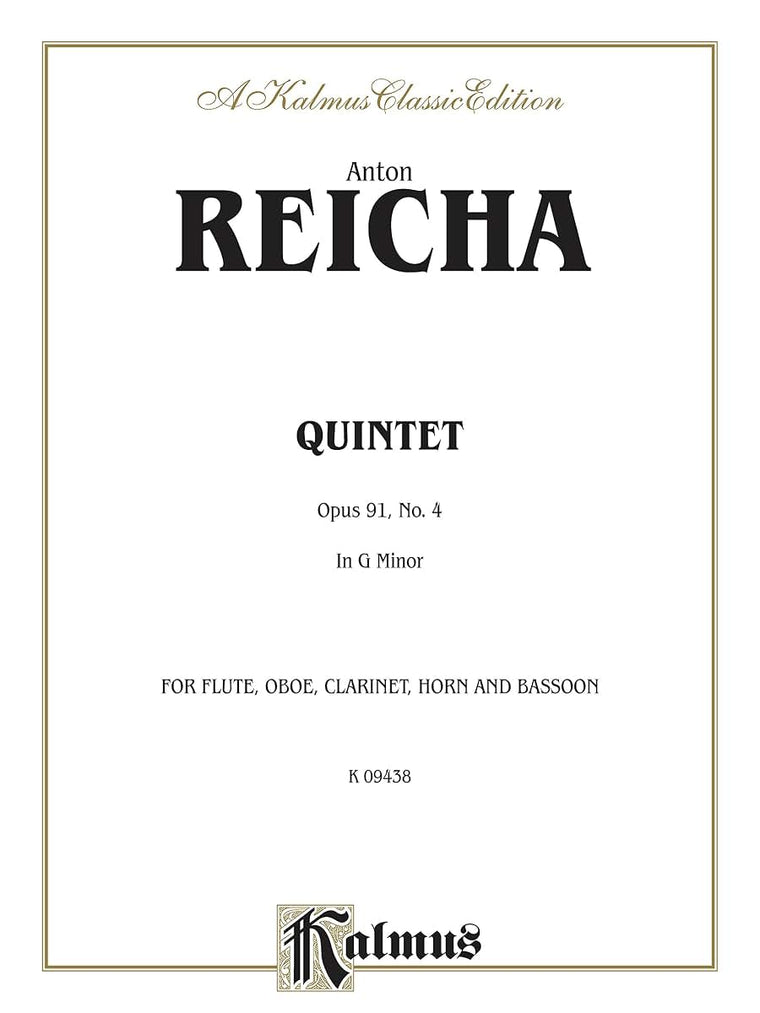 Quintet in G Minor, Op. 91, No. 4 (Kalmus Edition)