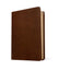 NLT Compact Bible, Filament Enabled (LeatherLike, Rustic Brown Cross, Red Letter)