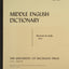 Middle English Dictionary (Volume M.5)