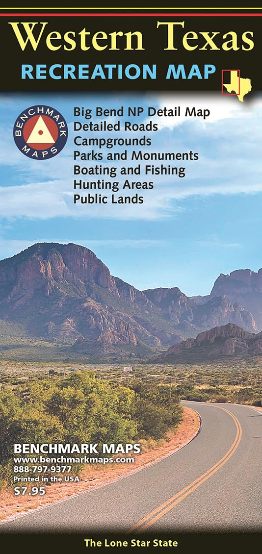 Western Texas, The Lone Star State, Recreation Map, 2017 Edition (Benchmark)