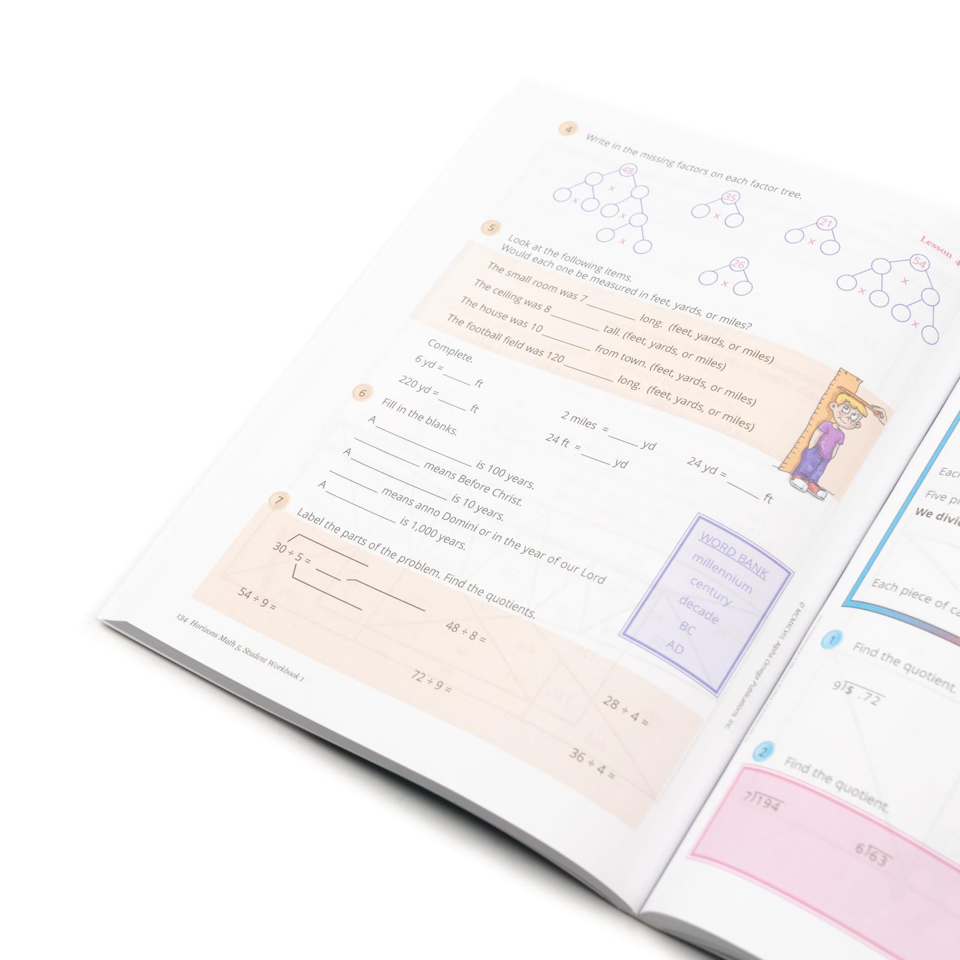 Horizons Math 5th Grade Student Book 1 (Lifepac)