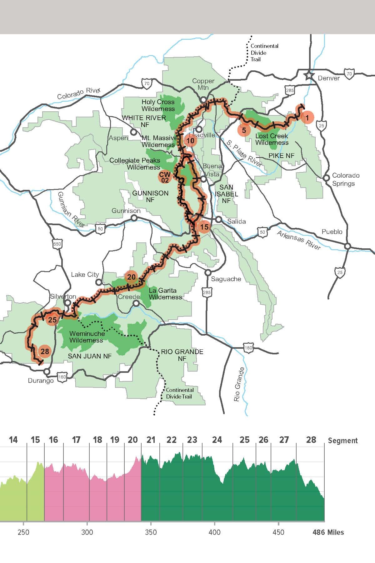 The Colorado Trail, 10th Edition (Colorado Mountain Club Guidebooks)