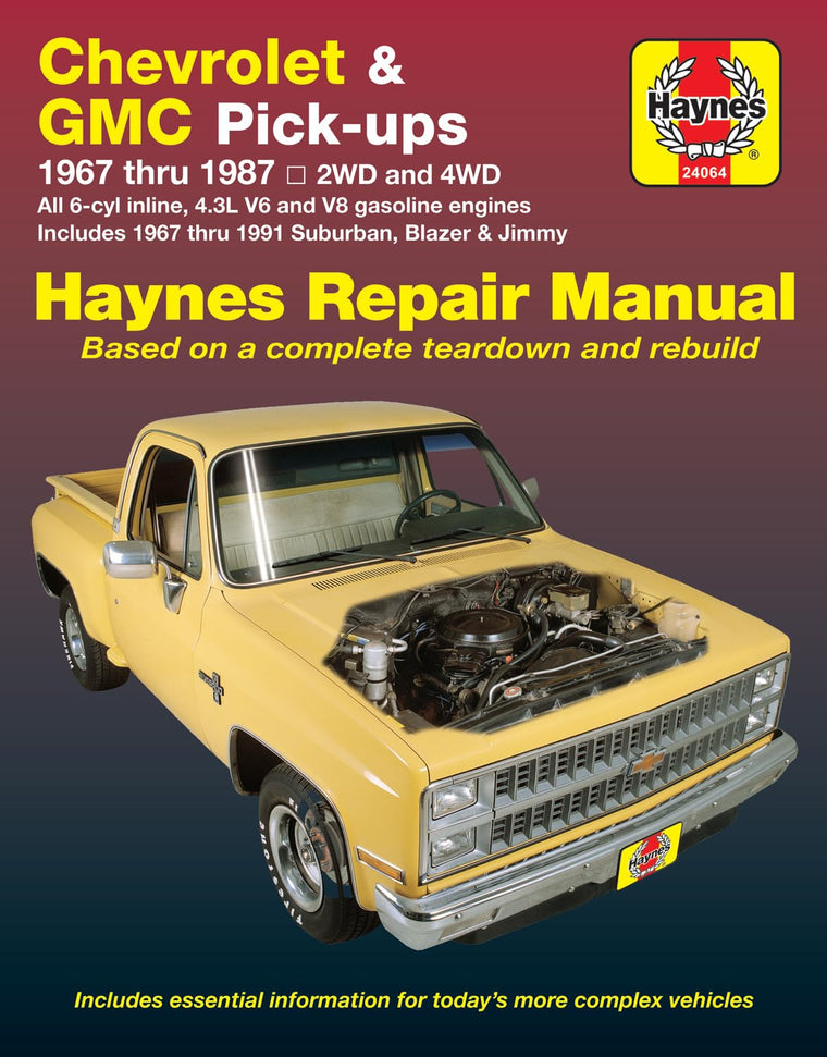 Chevy & GMC 4.3L & V8 Pick-Ups (67-87) Suburban, Blazer