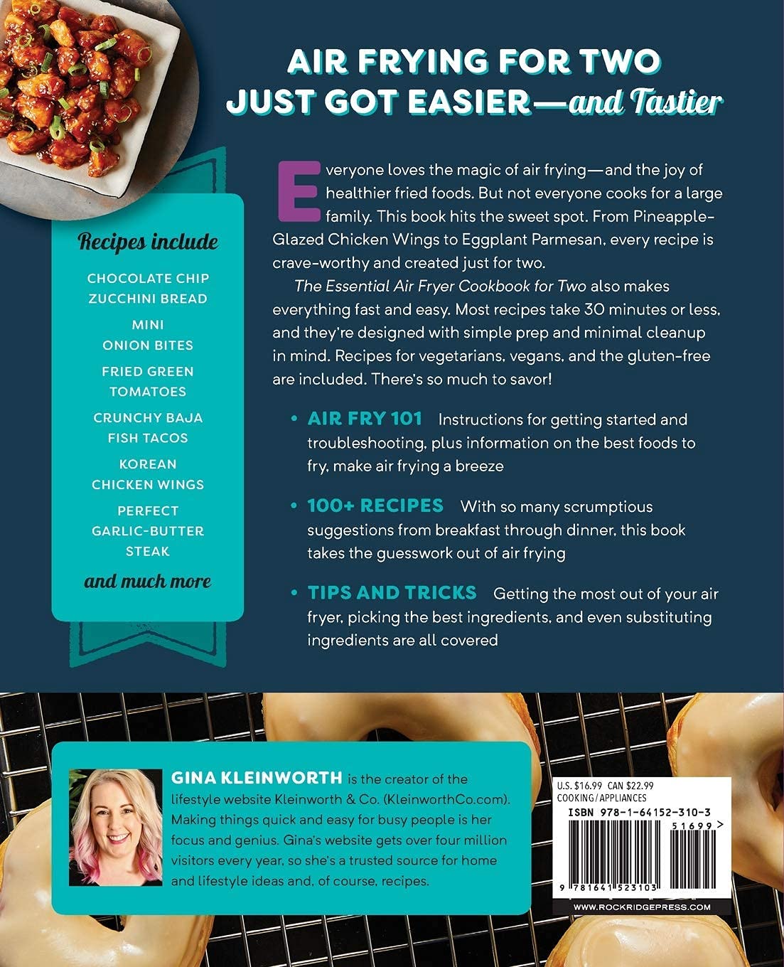 The Essential Air Fryer Cookbook for Two: Perfectly Portioned Recipes for Healthier Fried Favorites