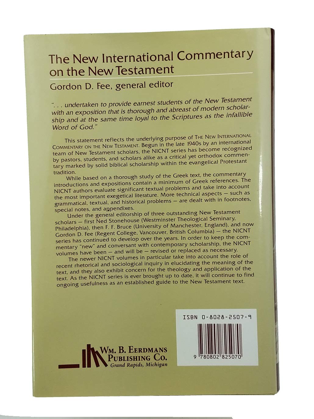 The First Epistle to the Corinthians (The New International