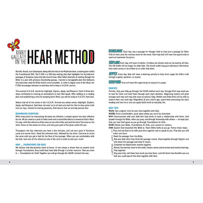 Foundations for Kids: A 260-day Bible Reading Plan to Help Your Kids HEAR God