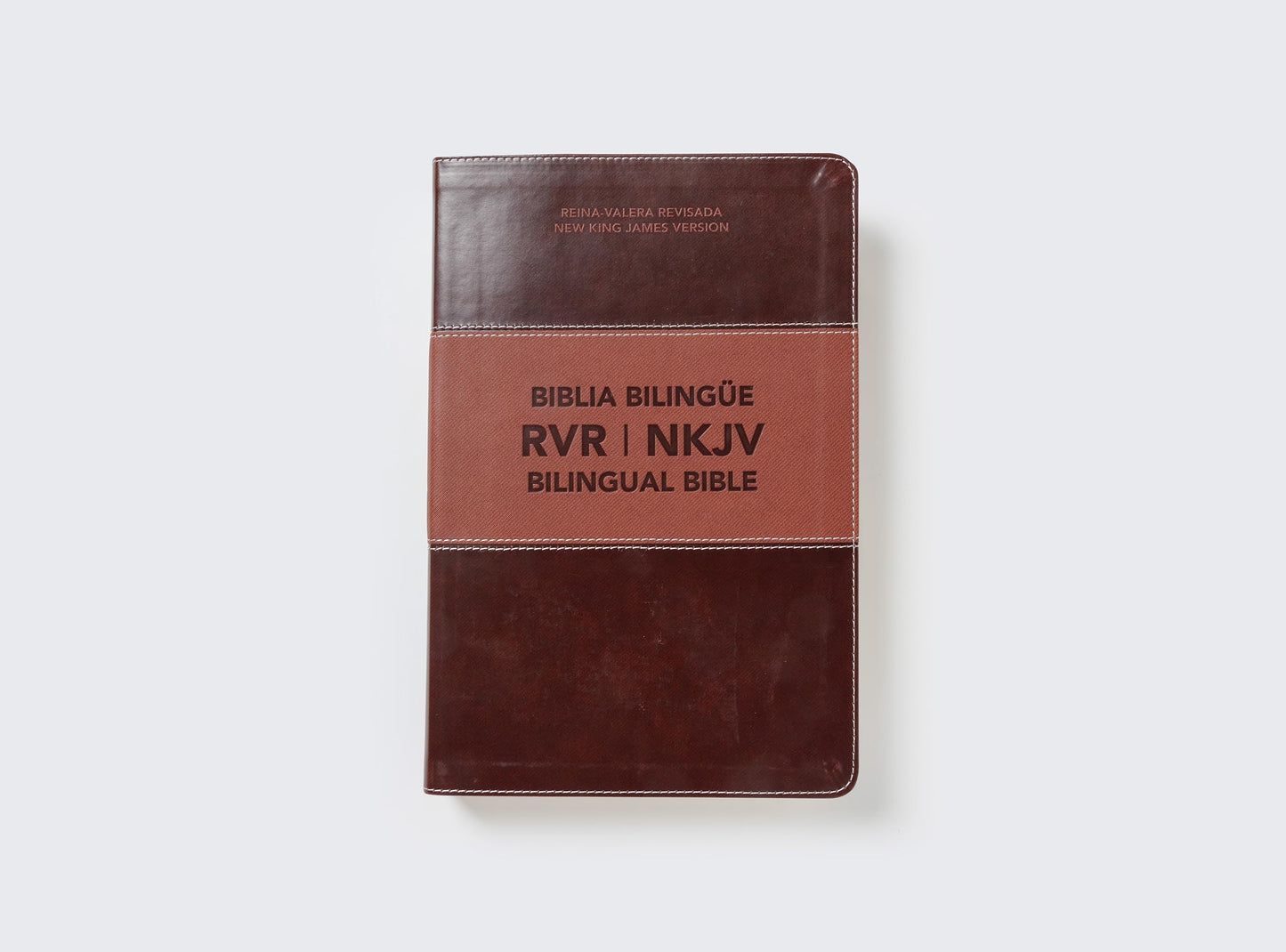NKJV/RVR, Bilingual Bible, Leathersoft, Brown / NKJV/RVR Biblia Biling?e, Leathersoft, Caf? (Spanish Edition)