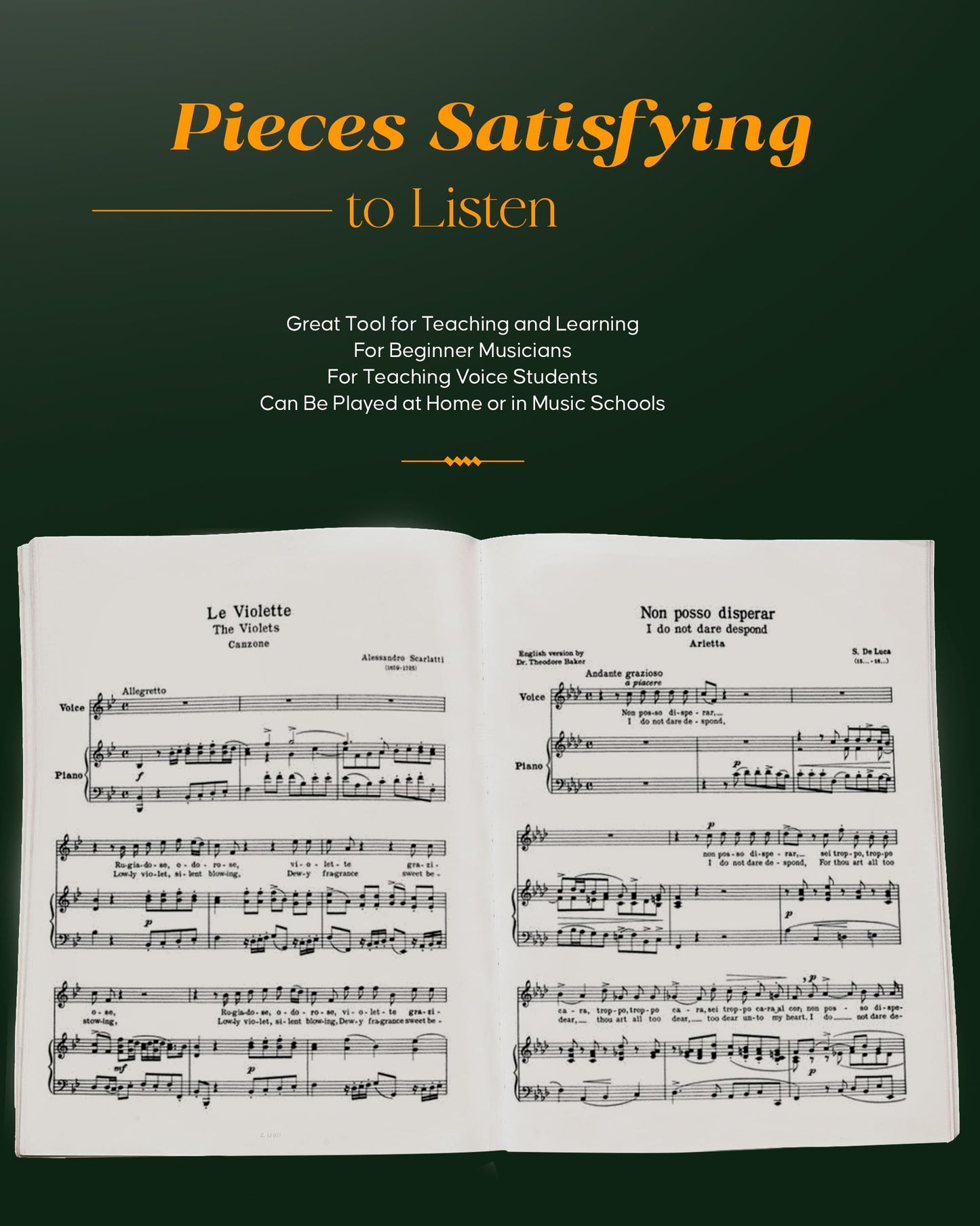 24 Italian Songs and Arias Complete: Classical Music Vocal Songbook for Medium High and Medium Low Voice  Italian Aria and Opera Collection  Sheet ... (Schirmer's Library of Musical Classics)