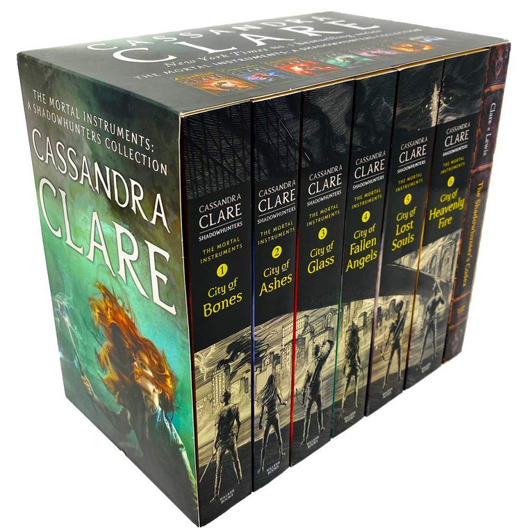 Cassandra Clare The Mortal Instruments 7 Books Collection Set (City of Bones, City of Ashes, City Glass, City of Lost Soul, City of Fallen Angels, City of Heavenly Fire & The Shadowhunters Codex))