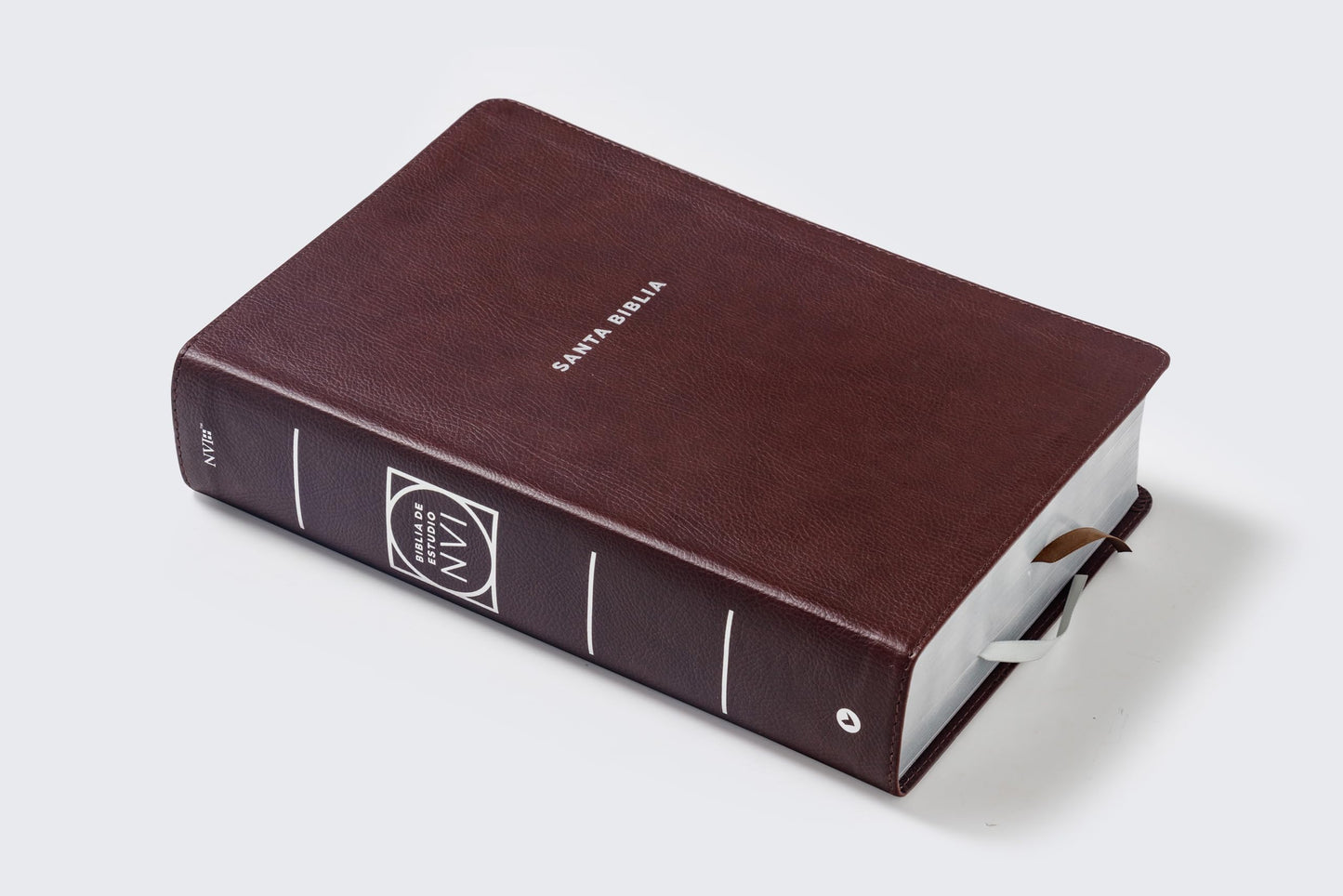 NVI, Biblia de Estudio actualizada, Revisin 2022, Leathersoft, Caf, Letra grande, Interior a color, Palabras de Jess en Rojo, con ndice, Comfort Print (Spanish Edition)