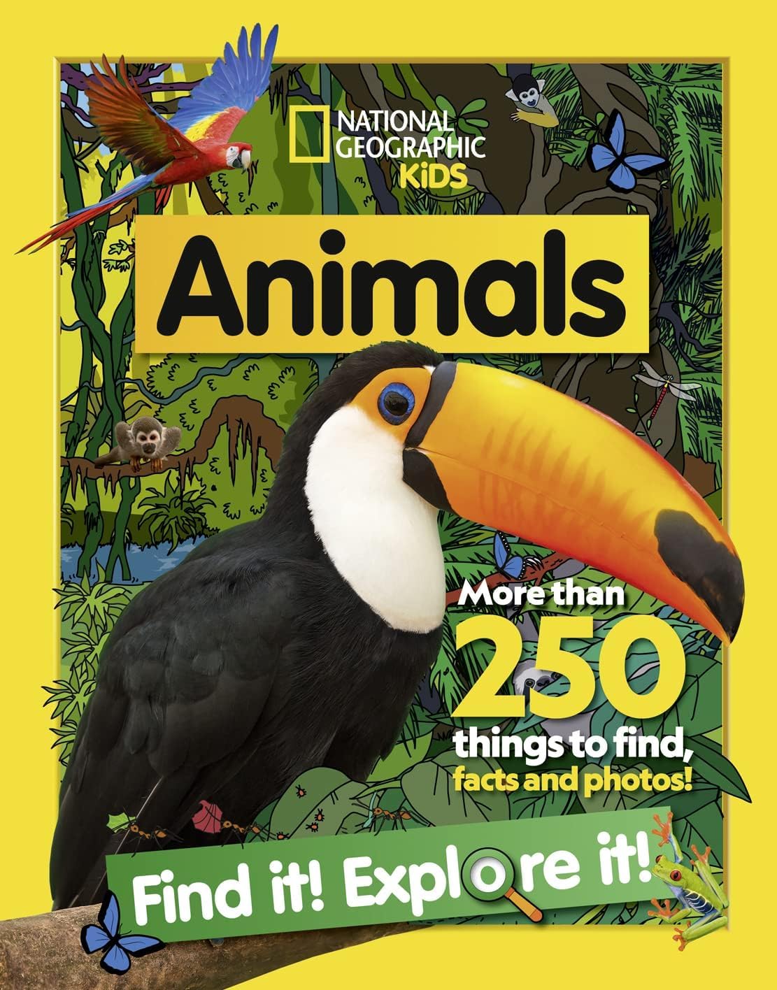 National Geographic Kids Find it! Explore it! 6 Books Collection Set(Animals, Oceans, History, Insects, Around the World & Dinosaurs) ( More Than 250 Things to find,Facts and Photos!)
