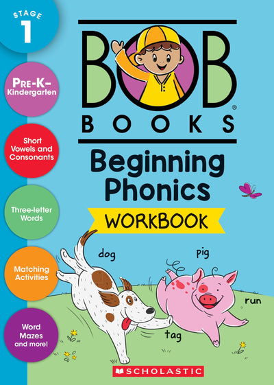 Bob Books - Beginning Phonics Workbook  Phonics, Writing Practice, Ages 4 and up, Kindergarten, First Grade (Stage 1: Starting to Read)