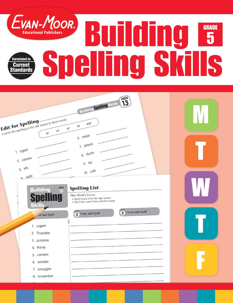 Evan-Moor Grade 5 Spelling Workbook