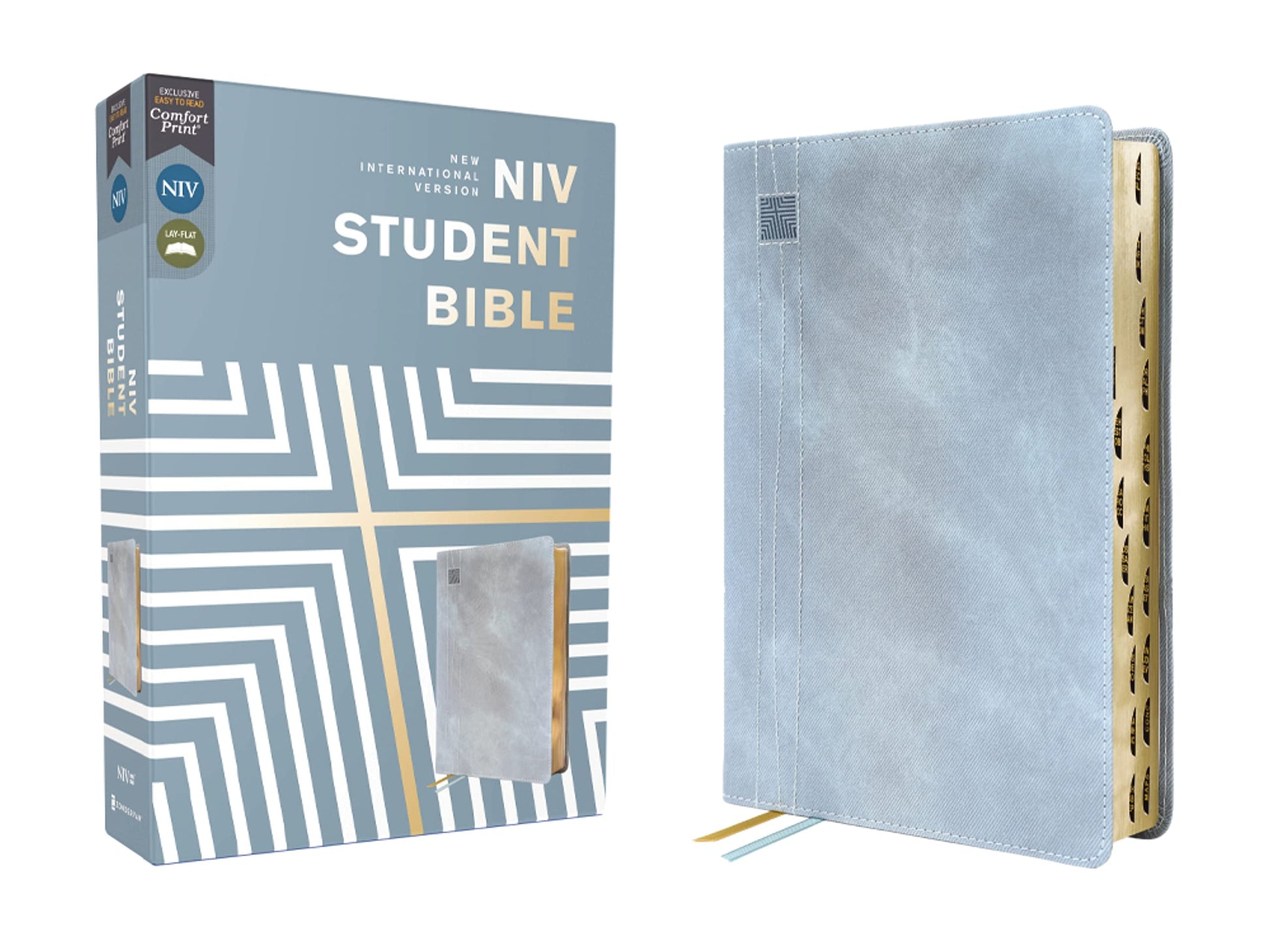 NIV, Student Bible, Leathersoft, Teal, Thumb Indexed, Comfort Print