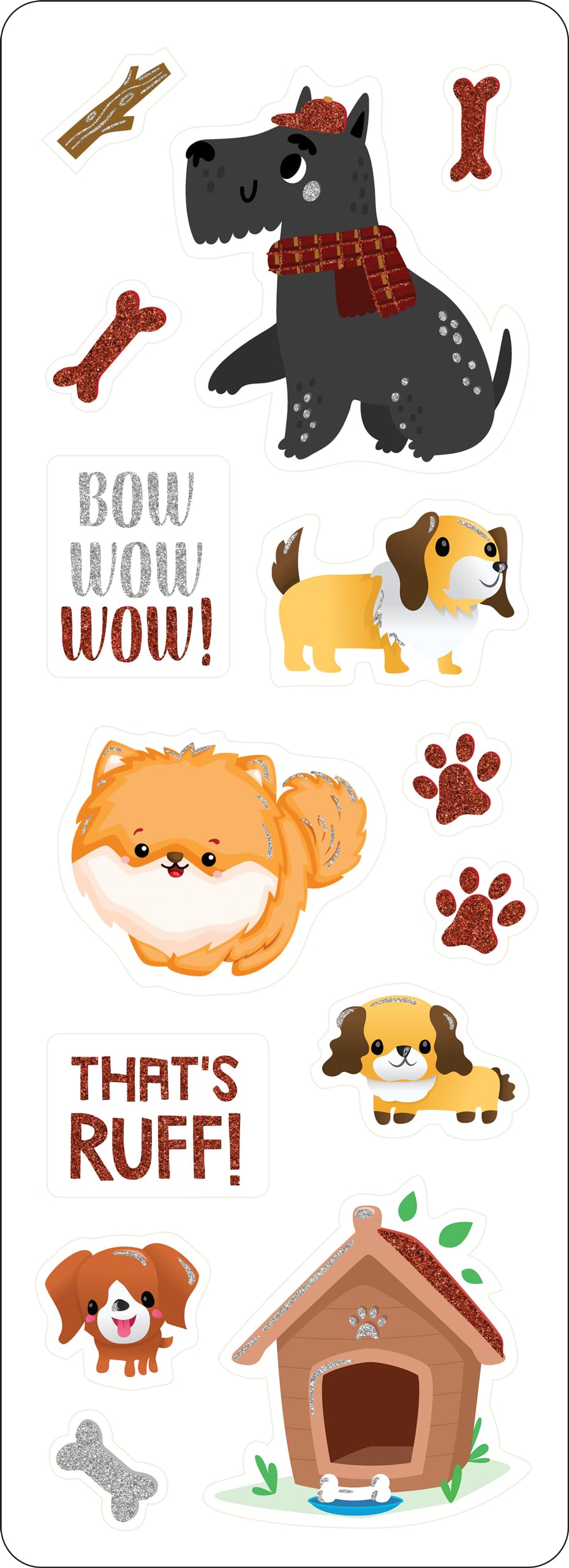 Puppies Sticker Set (65 stickers!) (Sticker Sheets)