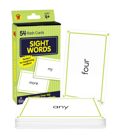 Carson Dellosa 54 Sight Words Flash Cards Kindergarten, Vocabulary and Phonics Flashcards for Toddlers 3-5 years, Preschool and Kindergarten Learning Activities for Kids Ages 4 and Up