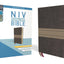 NIV, Thinline Bible, Giant Print, Leathersoft, Brown/Tan, Re