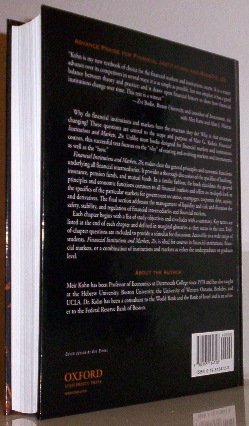 Financial Institutions and Markets