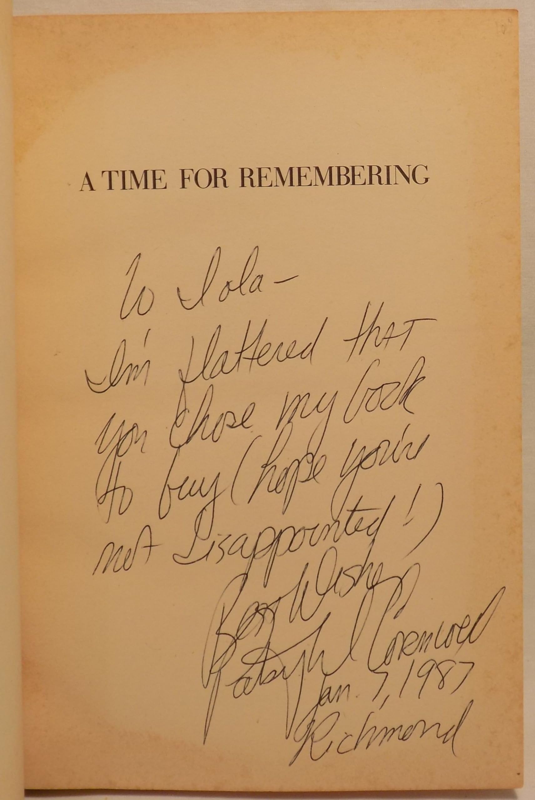 A Time for Remembering: The Story of Ruth Bell Graham