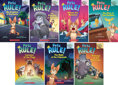 The Pets Rule Series 7 Books Collection Set by Susan Tan (My Kingdom of Darkness, The Poodle of Doom, Kittens Are Monsters, The Rise of the Goldfish, ... of the Chipmunk, Revenge of the Raccoons)