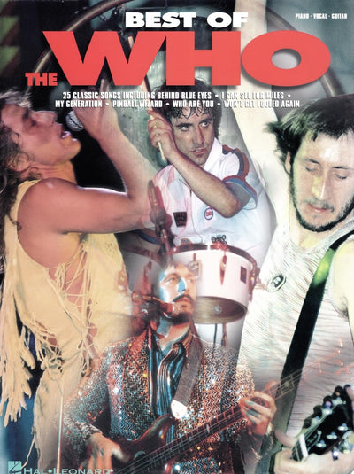 Best of The Who: Piano/Vocal/Guitar Piano, Vocal and Guitar Chords