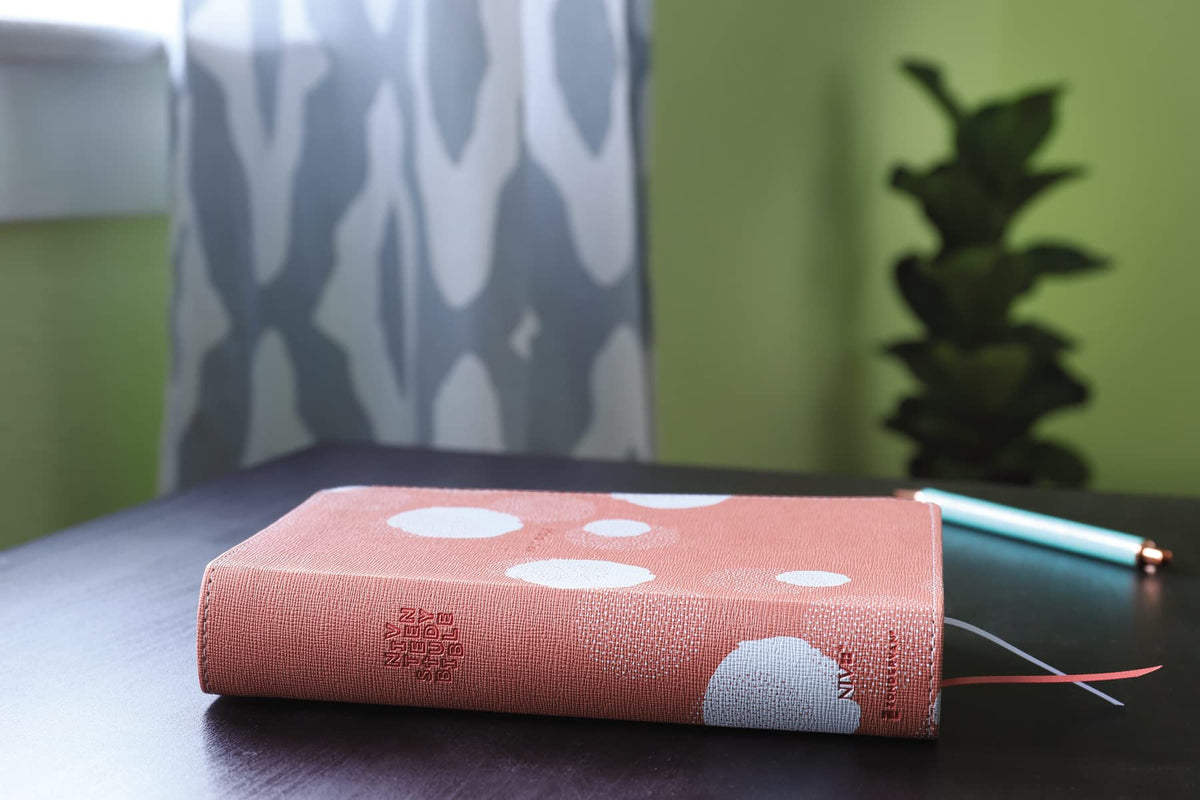 NIV, Teen Study Bible (For Life Issues You Face Every Day), Compact, Leathersoft, Peach, Comfort Print