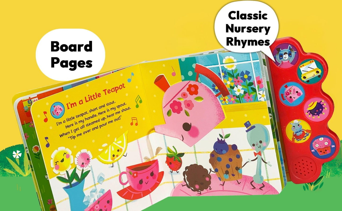 Playtime Songs - Interactive Children's Song Book with 6 Sing-Along Tunes