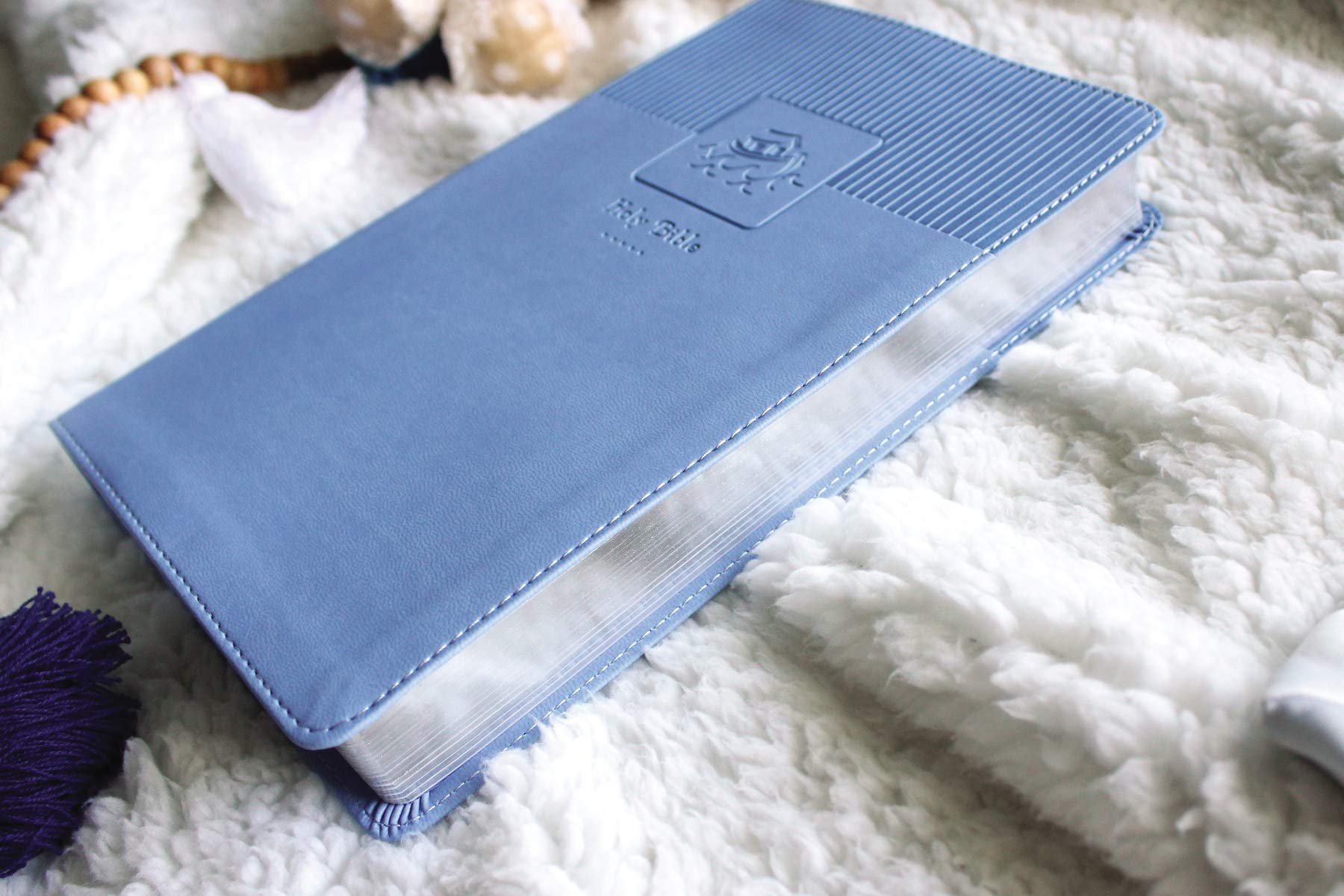 NIV, Baby Gift Bible, Holy Bible, Leathersoft, Blue, Red Letter, Comfort Print: Keepsake Edition