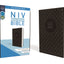 NIV Value Thinline Bible Leathersoft Gray/Black Comfort Print