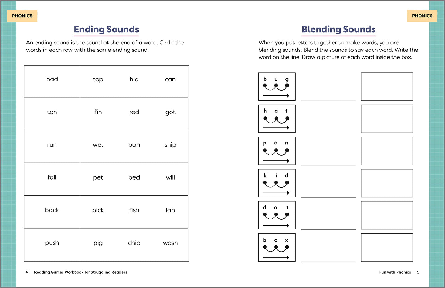Reading Games Workbook for Struggling Readers: 101 Engaging Activities to Develop Strong Reading Fluency and Comprehension