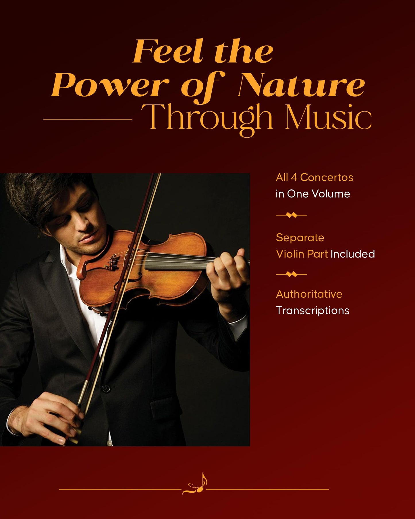 Vivaldi: The Four Seasons Complete  Violin and Piano Sheet Music Book  Baroque Masterpiece Collection for Students, Teachers, and Classical Musicians  Schirmer Library Volume 2047