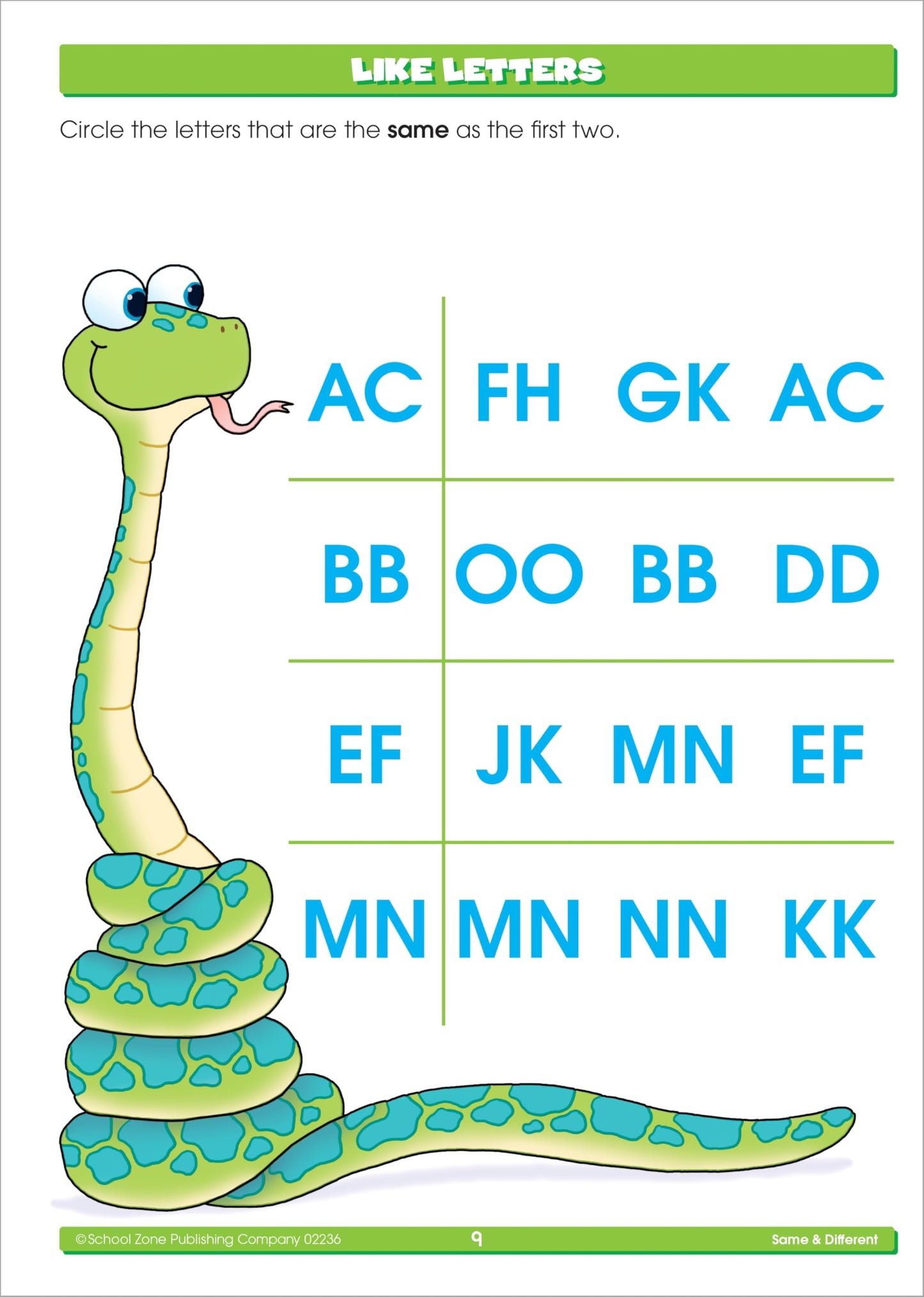 School Zone Kindergarten Basics Workbook: 64 Pages, Reading & Math Readiness, Alphabet, Shapes, Patterns, Numbers 0-10, Beginning Sounds, Ages 5-6, Covers May Vary