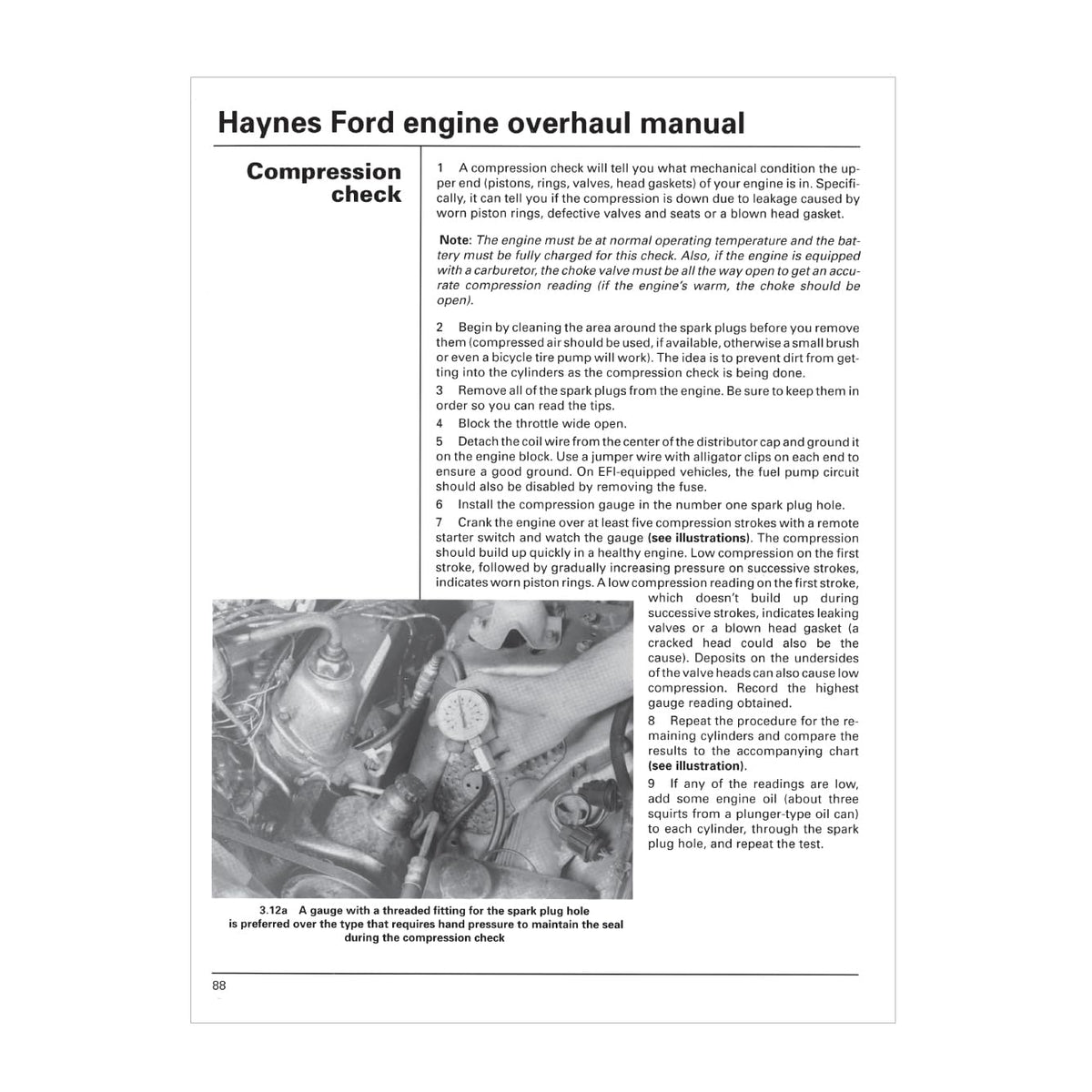 Ford Engine Overhaul Haynes TECHBOOK