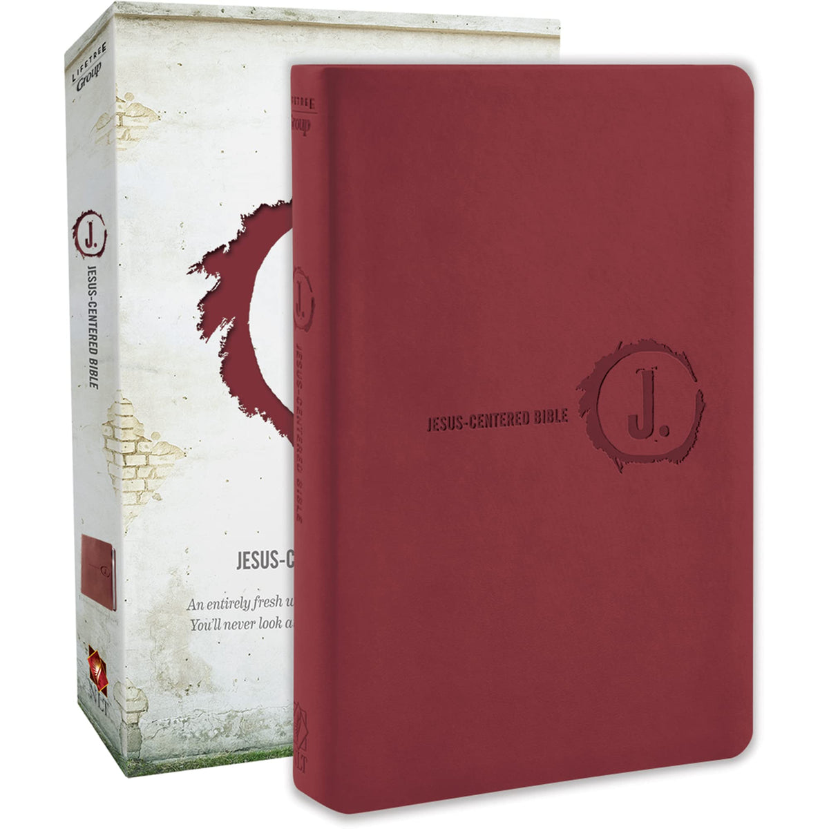 Jesus-Centered Bible NLT, Cranberry