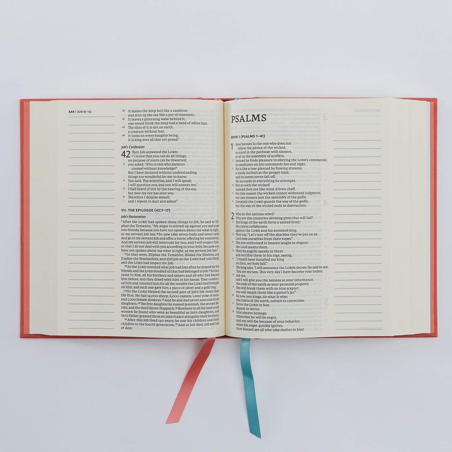 NET Bible, Journal Edition, Cloth over Board, Coral, Comfort Print: Holy Bible