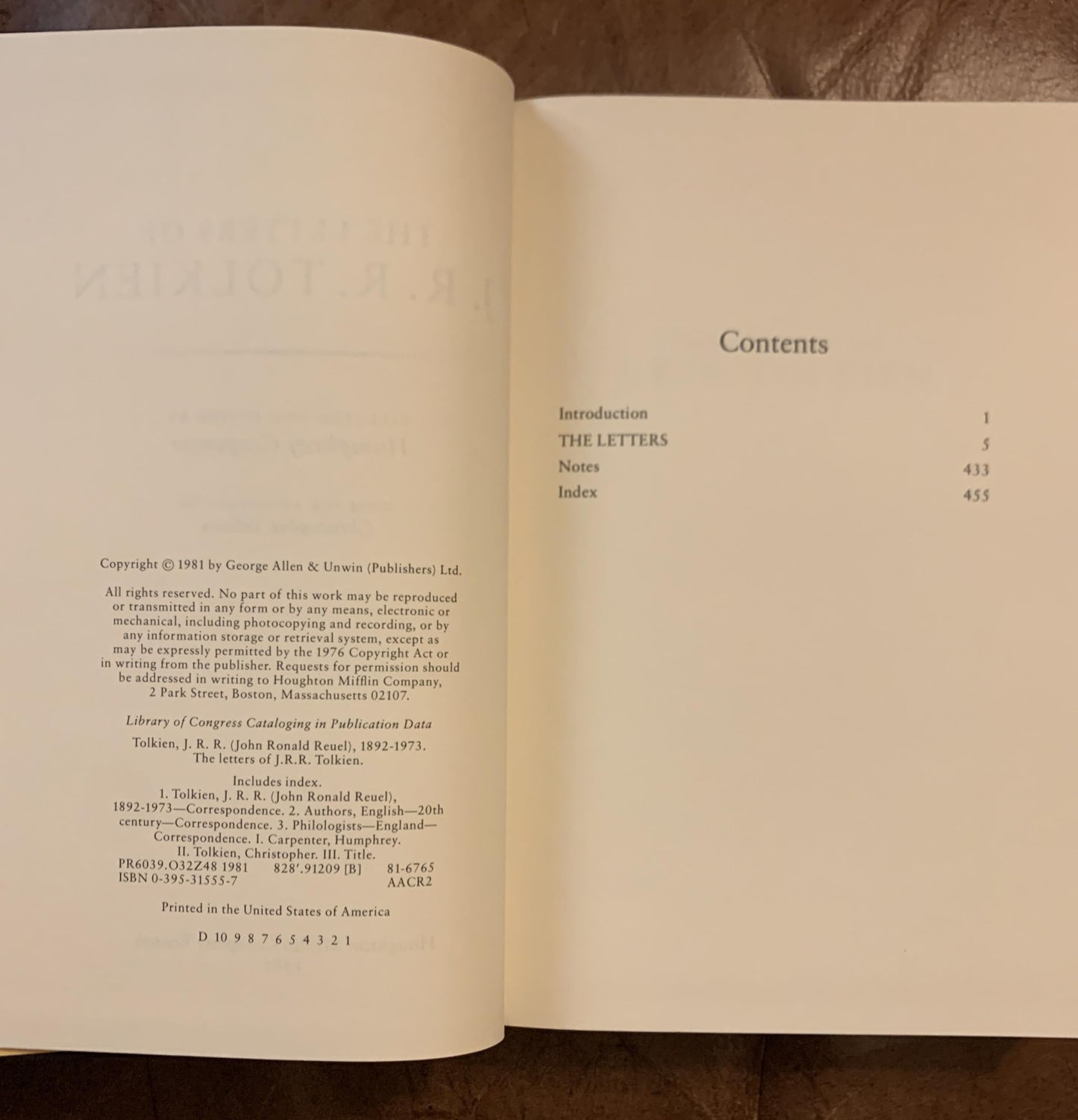 The Letters of J. R. R. Tolkien by J. R. R. Tolkien