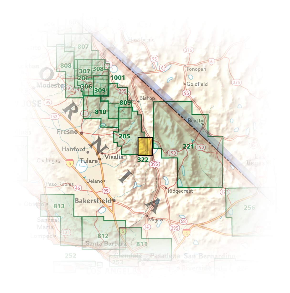 Mount Whitney Map (National Geographic Trails Illustrated Map, 322)
