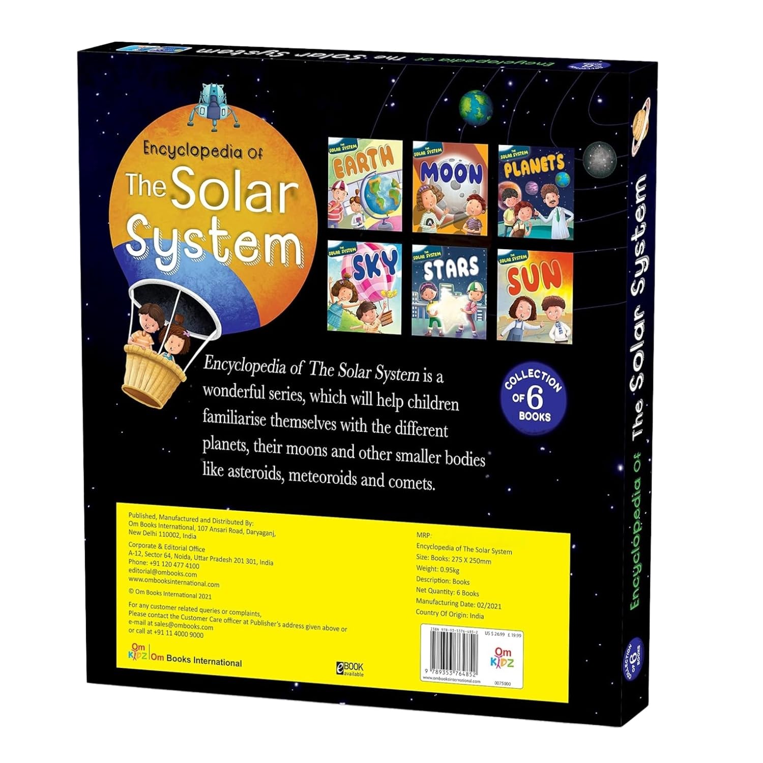 Solar System Encyclopedia for Kids - 6 Book Collection: Explore Planets, the Sun, Moon, Earth, Stars & the Universe - Fun Space Facts for Little Explorers Ages 6+