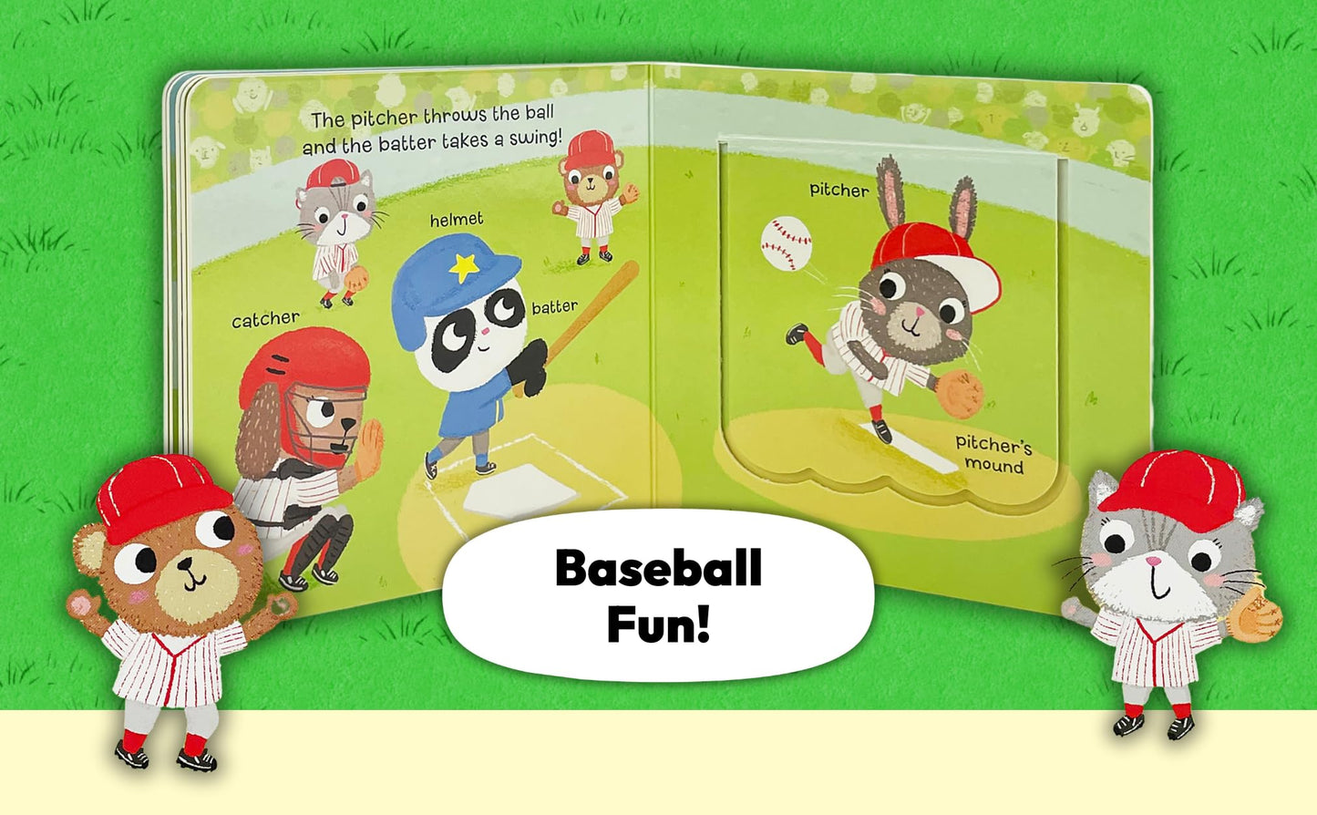 Let's Play Baseball! A Lift-a-Flap Board Book for Babies and Toddlers