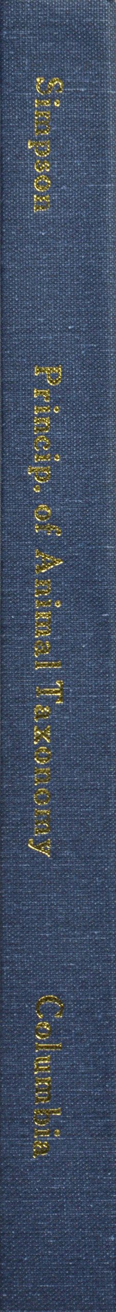 Principles of Animal Taxonomy (Biological S)