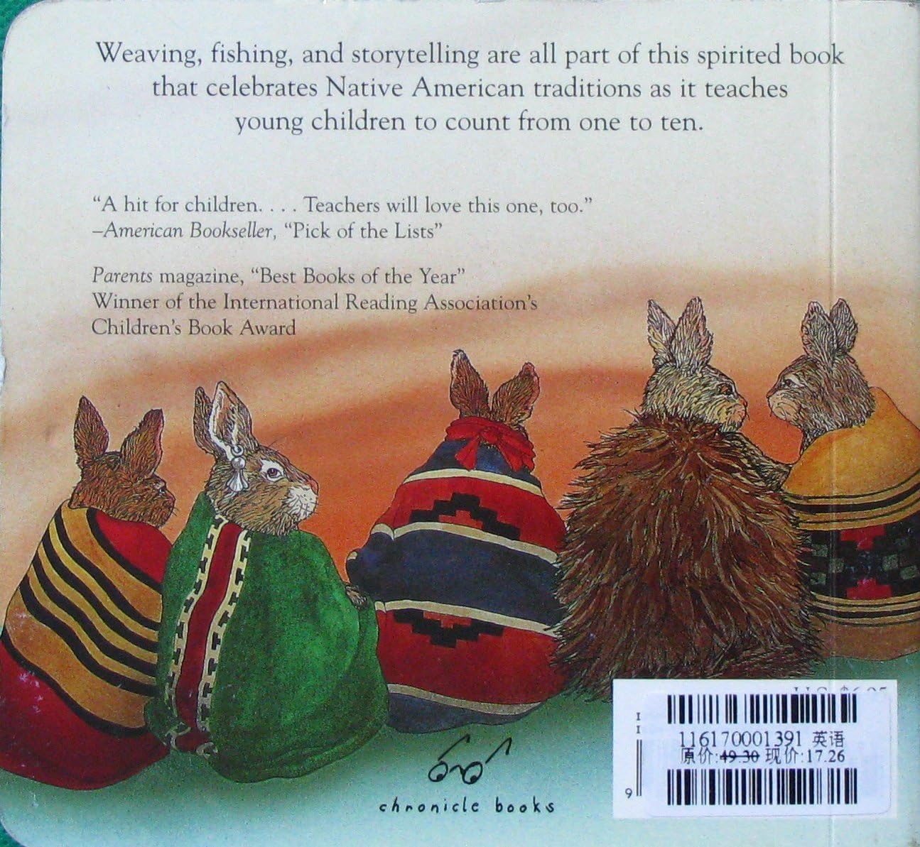 Ten Little Rabbits Board Book (Sylvia Long)