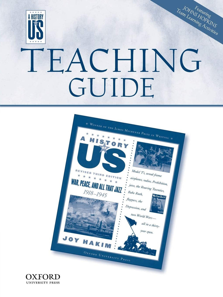 War, Peace, And All That Jazz: Eighth Grade Teaching Guide, A History of U.S. Book 9