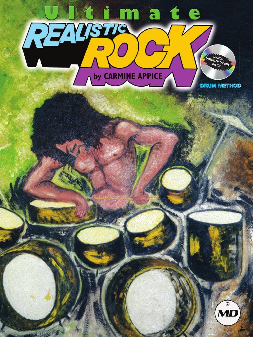 Ultimate Realistic Rock Drum Method Book/Online Audio - Drum Sheet Music Book